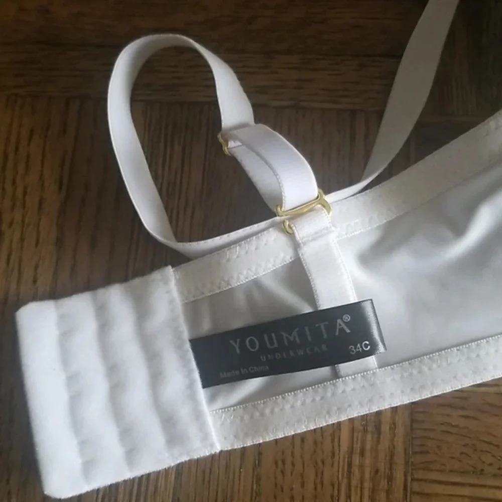 NWT White Push Up Padded Bra  34C - Picture 3 of 9